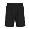 Short bermuda Kappa Luviozip noir pour homme, coupe droite, poches latérales zippées, logo Omini sur les jambes