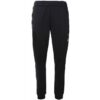 Pantalon Kappa Gaudo noir pour homme, coupe slim, logo Omini sur les côtés, idéal pour l'entraînement ou le quotidien
