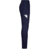 Pantalon Kappa Lorente pour homme, couleur bleu marine avec logo Omini blanc sur la cuisse. Vue latérale.