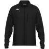 Veste polaire noire Kappa Viarella avec demi-zip, idéale pour l'hiver