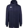 Veste Kappa Diolo bleu marine pour homme – capuche ajustable, poches zippées, finition matelassée, coupe moderne.