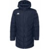 Veste Kappa Giambolo bleu marine pour homme avec capuche, coupe longue et logo Omni brodé