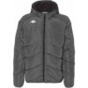Veste sans manches Kappa Vianetto gris foncé pour homme, coupe regular fit, idéale pour l’isolation thermique.