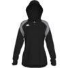 Veste de survêtement Kappa Liantazi noire avec capuche et manches contrastées