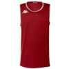 Maillot basket ball homme Kappa modèle danco couleur rouge.
