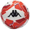 Ballon de football Kappa Blasty rouge et blanc pour entraînement et match