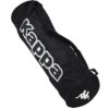 Sac Kappa Abrixio noir pour ballons, avec logo Kappa blanc en grand sur le côté.