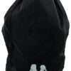 Sac porteur de ballons Kappa Kanto noir en filet, avec logo Omini blanc à la base.