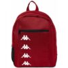 Sac à dos Kappa Gelia rouge avec logo Omini répété en blanc sur le côté.