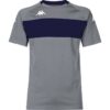 T-shirt en coton Kappa Diago gris et bleu marine pour homme